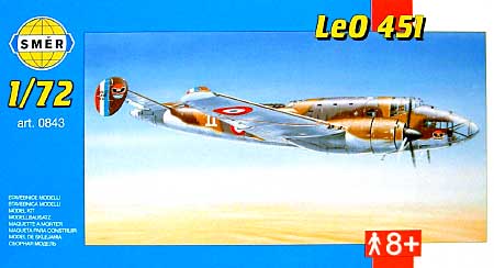 リオ・エ・オリビエ LeO451 プラモデル (スメール 1/72 エアクラフト プラモデル No.0843) 商品画像