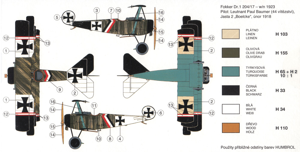 フォッカー Dr.1 三葉戦闘機 プラモデル (スメール 1/72 エアクラフト プラモデル No.0877) 商品画像_1