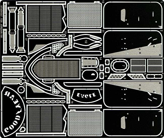 ジョーダン 191 グレードアップパーツ エッチング (スタジオ27 F-1 ディテールアップパーツ No.FP2045) 商品画像_1