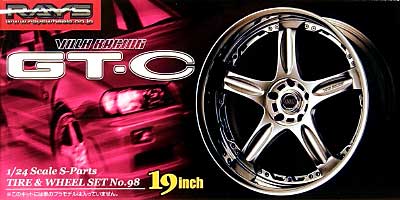 ボルクレーシング GT.C (19インチ） プラモデル (アオシマ 1/24 Sパーツ　タイヤ＆ホイール No.旧098) 商品画像