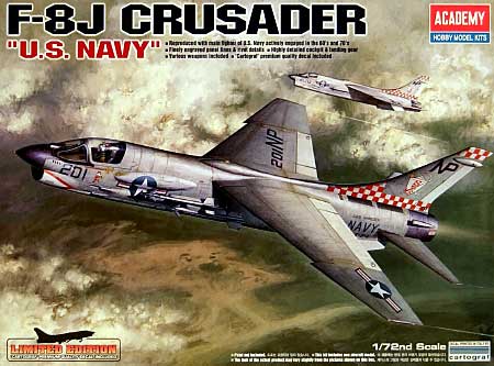 F-8J クルセーダー U.S.NAVY (限定版） プラモデル (アカデミー 1/72 Scale Aircrafts No.12412) 商品画像