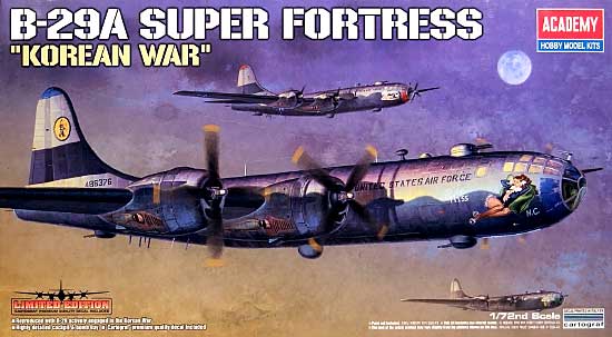 B-29A スーパーフォートレス (KOREAN WAR ver.） (限定版） プラモデル (アカデミー 1/72 Scale Aircrafts No.12413) 商品画像