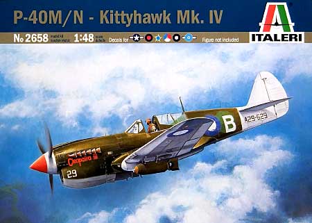 カーチス P-40 M/N キティホーク Mk.4 プラモデル (イタレリ 1/48 飛行機シリーズ No.2658) 商品画像