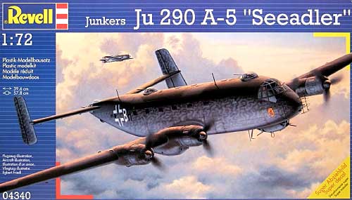 ユンカース Ju290A-5 Seeadler プラモデル (Revell 1/72 飛行機 No.04340) 商品画像