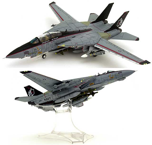 F-14A トムキャット VF-154 ブラックナイツ NF100 ミレニアムナイツ2000仕様 完成品 (センチュリー ウイングス 1/72 ダイキャストモデル エアプレーン No.587908) 商品画像_1