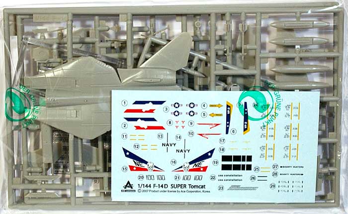 F-14D スーパートムキャット プラモデル (エース コーポレーション 1/144 エアクラフト No.旧1030) 商品画像_1