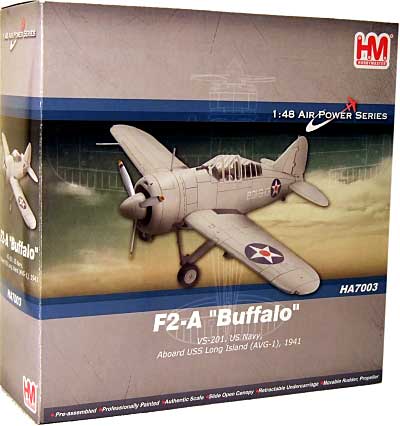 F2A バッファロー USSロングアイランド搭載機 完成品 (ホビーマスター 1/48 エアパワー シリーズ （レシプロ） No.HA7003) 商品画像