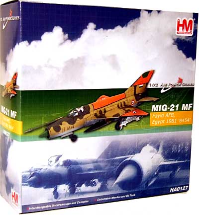 MiG-21MF フィッシュベッド エジプト空軍 完成品 (ホビーマスター 1/72 エアパワー シリーズ （ジェット） No.HA0127) 商品画像