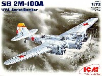 ICM 1/72 エアクラフト プラモデル ツポレフ SB 2M-100A 爆撃機