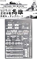 重巡洋艦 高雄 1942 専用エッチングパーツ