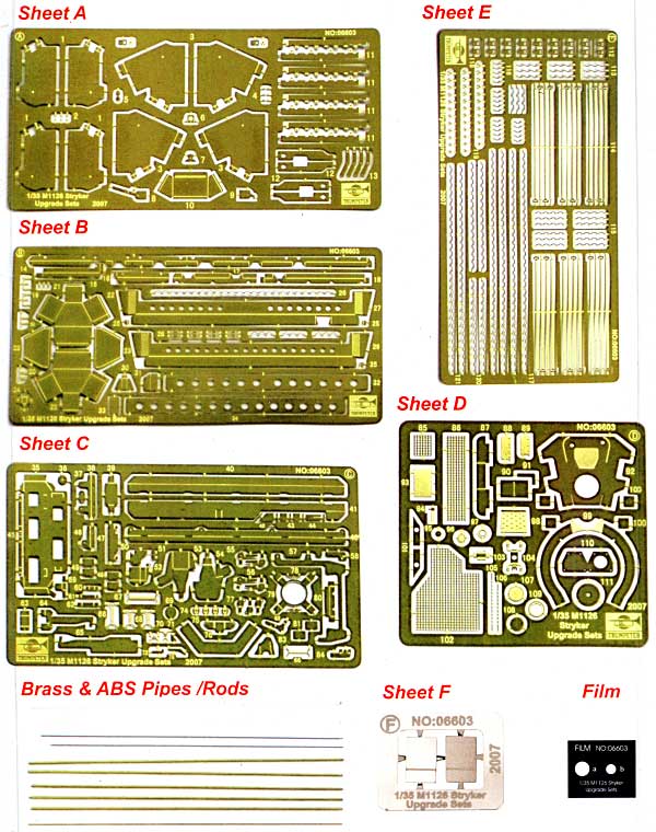 M1126 ストライカー アップグレード セット エッチング (トランペッター 1/35 AFVシリーズ No.06603) 商品画像_1