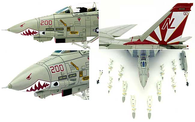 F-14A トムキャット VF-111 サンダウナーズ NL200 1988 完成品 (センチュリー ウイングス 1/72 ダイキャストモデル エアプレーン No.587915) 商品画像_2