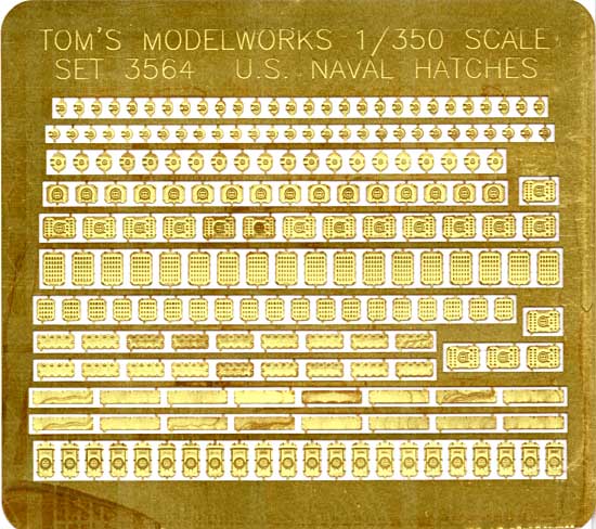 WW2 米海軍艦艇用 ドア・ハッチ エッチング (トムズモデル 1/350 艦船用エッチングパーツシリーズ No.TM3564) 商品画像_1