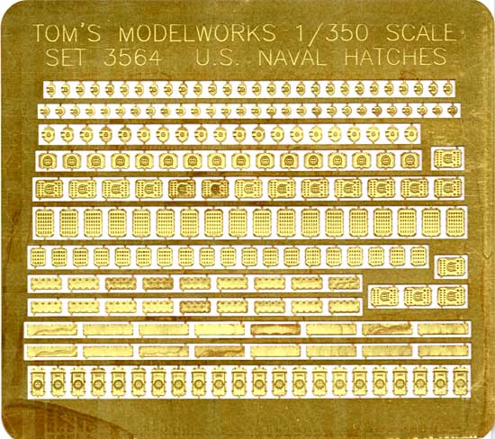 WW2 米海軍艦艇用 ドア・ハッチ エッチング (トムズモデル 1/350 艦船用エッチングパーツシリーズ No.TM3564) 商品画像_1