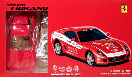 フェラーリ 599GTB フィオラーノ パンアメリカン 20000 (アメリカ） プラモデル (フジミ 1/24 リアルスポーツカー シリーズ No.599) 商品画像