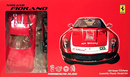 フェラーリ 599GTB フィオラーノ パンアメリカン 20000 (ブラジル） プラモデル (フジミ 1/24 リアルスポーツカー シリーズ No.20000) 商品画像