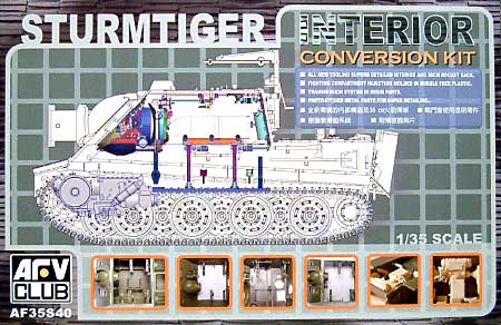 シュツルムタイガー インテリア コンバージョンキット プラモデル (AFV CLUB 1/35 AFV シリーズ No.AF35S40) 商品画像