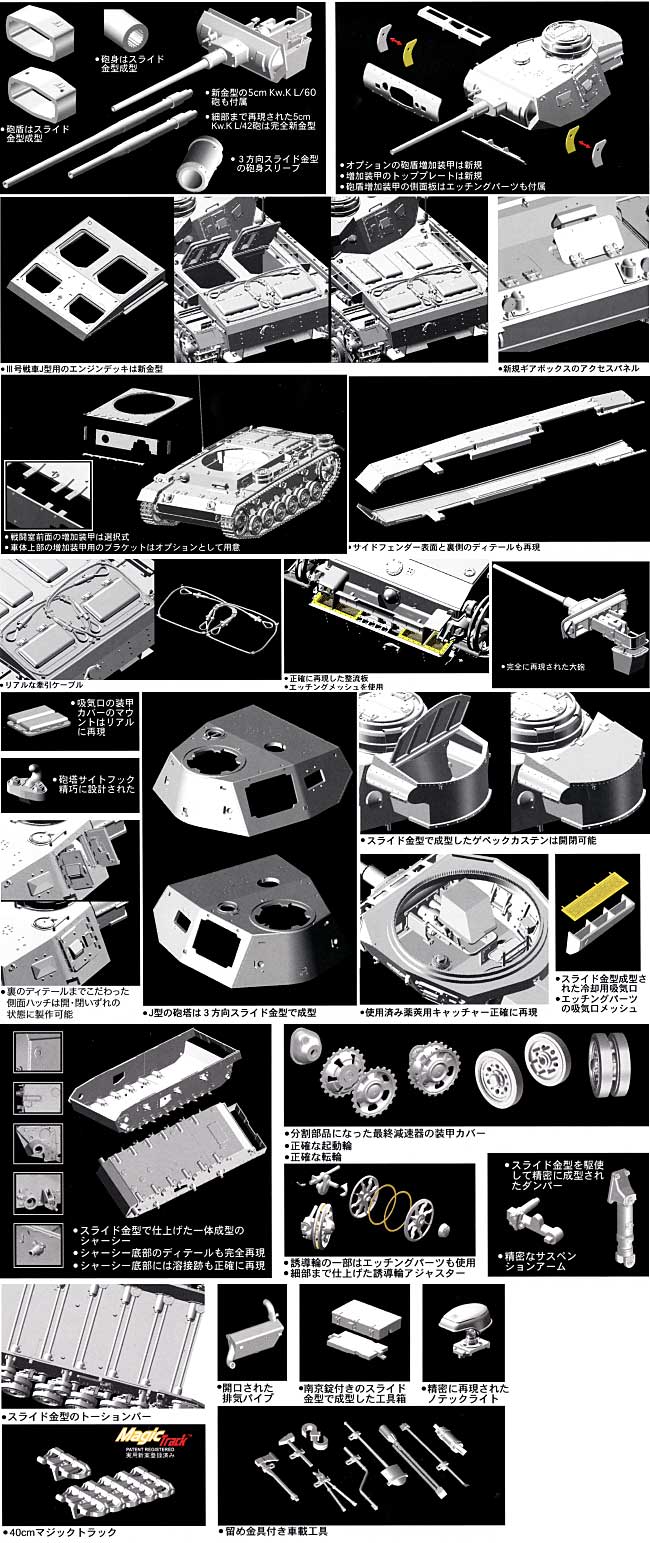 ドイツ 3号戦車J型 (Pz.Kpfw.3 Ausf.J） (2in1） プラモデル (ドラゴン 1/35 '39-'45 Series No.6394) 商品画像_1