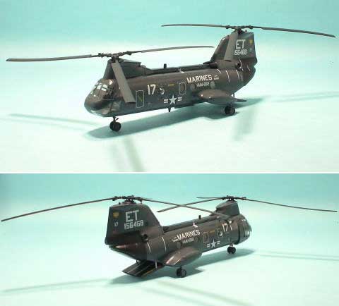 CH-46D シーナイト フライング タイガース 完成品 (イージーモデル 1/72 ウイングド エース （Winged Ace） No.37002) 商品画像_1