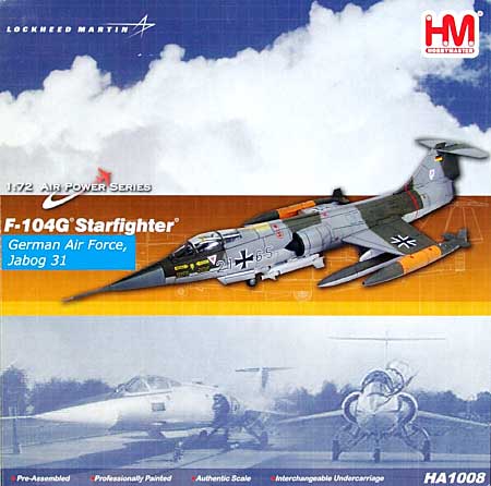 F-104G スターファイター 西ドイツ空軍 完成品 (ホビーマスター 1/72 エアパワー シリーズ （ジェット） No.HA1008) 商品画像