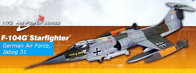 F-104G スターファイター 西ドイツ空軍 完成品 (ホビーマスター 1/72 エアパワー シリーズ （ジェット） No.HA1008) 商品画像_1