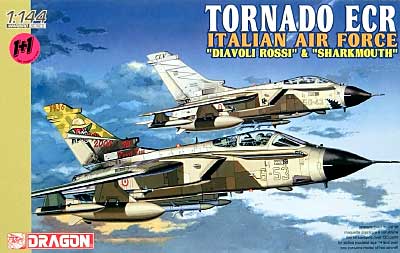 トーネード ECR イタリア空軍 DIAVOLI ROSSI & SHARKMOUTH プラモデル (ドラゴン 1/144 ウォーバーズ （プラキット） No.4602) 商品画像