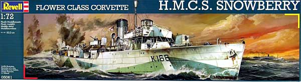 コルベット級 駆逐艦 スノーベリー プラモデル (レベル 1/72 艦船モデル No.05061) 商品画像