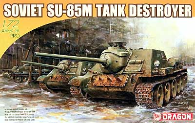 SU-85M 駆逐戦車 プラモデル (ドラゴン 1/72 アーマー シリーズ No.7211) 商品画像