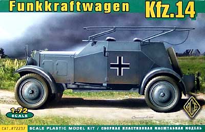 Kfz.14 アドラー無線装甲車 プラモデル (エース 1/72 ミリタリー No.72237) 商品画像