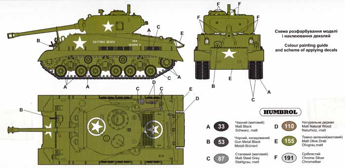 アメリカ M4A3E8シャーマン中戦車 (76mm） イージーエイト プラモデル (ユニモデル 1/72 AFVキット No.379) 商品画像_2