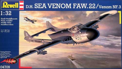 D.H. シーベノム FAW.22 / ベノム NF.3 プラモデル (レベル 1/32 Aircraft No.04709) 商品画像