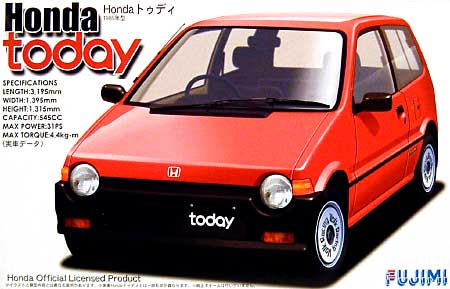 ホンダ トゥディ G (1985年型） プラモデル (フジミ 1/24 インチアップシリーズ No.012) 商品画像