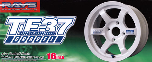 ボルクレーシング TE37 グラベル (16インチ） プラモデル (アオシマ 1/24 Sパーツ　タイヤ＆ホイール No.095) 商品画像