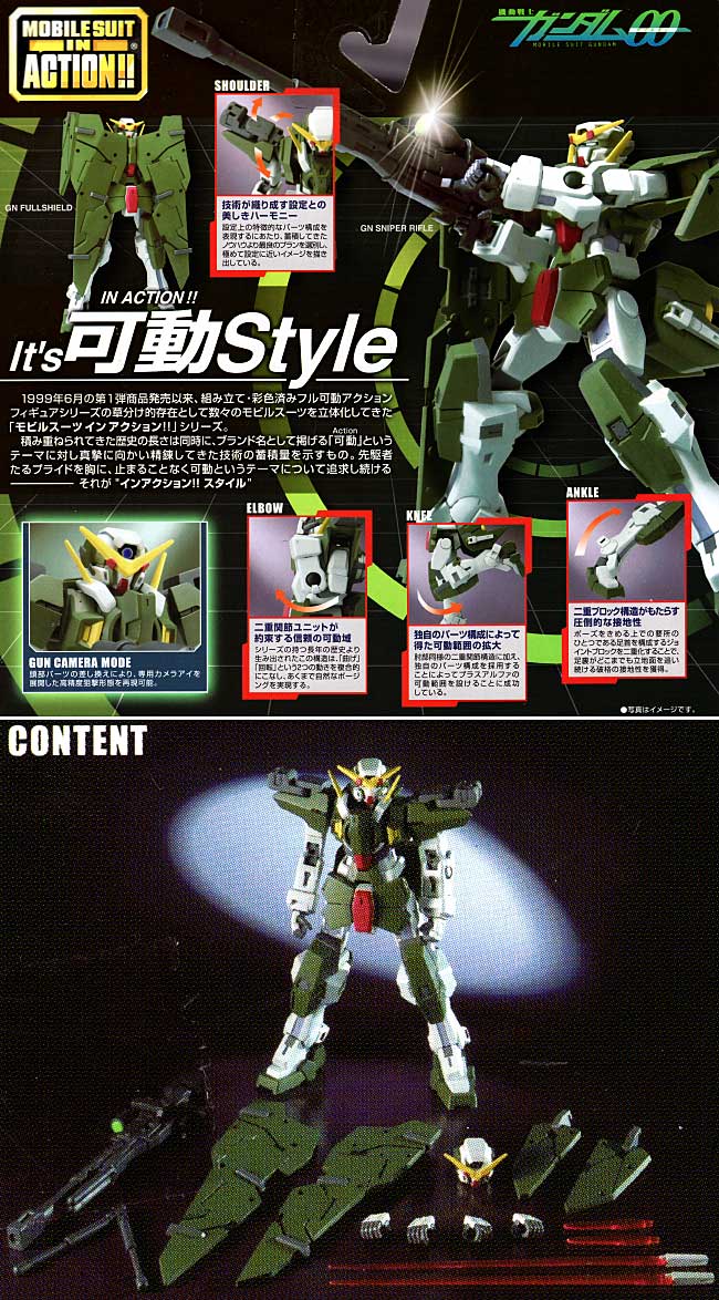 GN-002 ガンダム デュナメス フィギュア (バンダイ MS in Action No.2019142) 商品画像_1