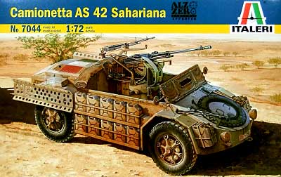 カミオネッタ AS42 サハリアーナ装甲車 プラモデル (イタレリ 1/72 ミリタリーシリーズ No.7044) 商品画像