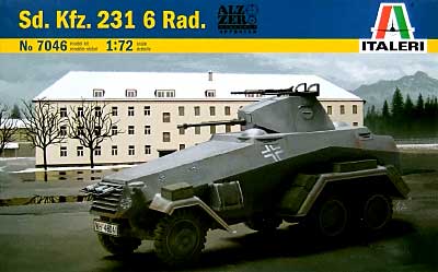 Sd.Kfz.231 6輪装甲車 プラモデル (イタレリ 1/72 ミリタリーシリーズ No.7046) 商品画像