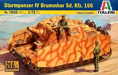 Sd.Kfz.166 4号突撃砲 ブルムベア (中期型） プラモデル (イタレリ 1/72 ミリタリーシリーズ No.7050) 商品画像