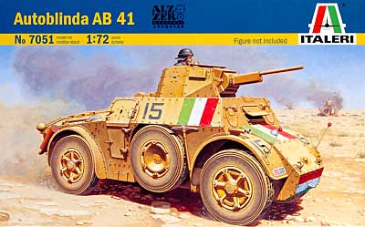 イタリア軍装甲車 アウトブリンダ AB41 プラモデル (イタレリ 1/72 ミリタリーシリーズ No.7051) 商品画像