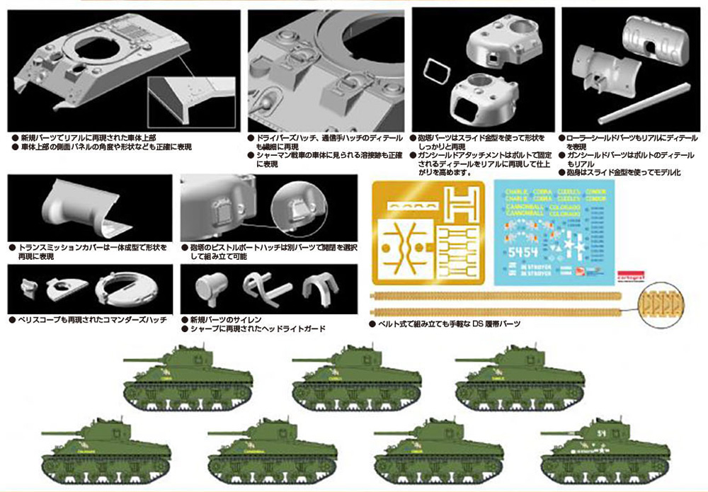 WW2 アメリカ 海兵隊 M4A2 シャーマン タラワ プラモデル (ドラゴン 1/72 ARMOR PRO (アーマープロ) No.7305) 商品画像_1