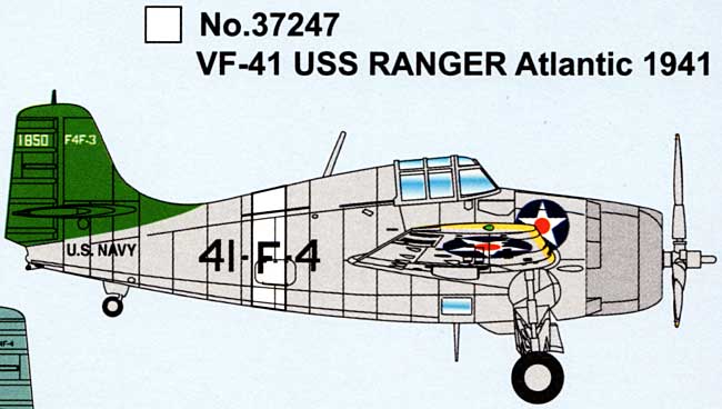 F4F ワイルドキャット VF-41 USS レンジャー アトランティック 1941 完成品 (イージーモデル 1/72 エアキット（塗装済完成品） No.37247) 商品画像_1