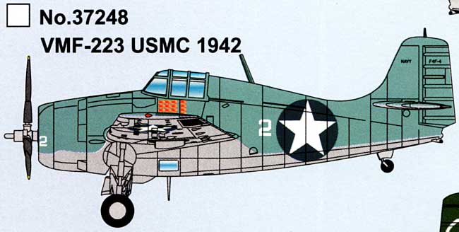 F4F ワイルドキャット VMF-223 USMC 1942 完成品 (イージーモデル 1/72 エアキット（塗装済完成品） No.37248) 商品画像_1