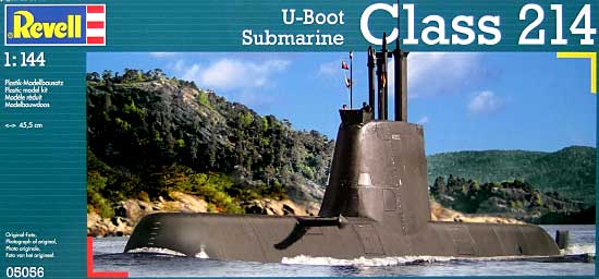 U214型 ハイブリット潜水艦 (輸出型） プラモデル (レベル 1/144 艦船モデル No.05056) 商品画像