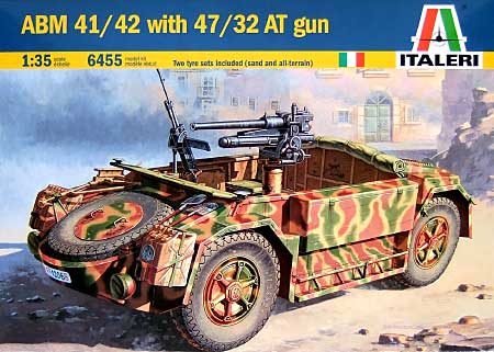 イタリア ABM 41/42 対戦車砲搭載型 プラモデル (イタレリ 1/35 ミリタリーシリーズ No.6455) 商品画像