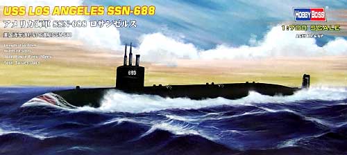 アメリカ海軍 SSN-688 ロサンゼルス プラモデル (ホビーボス 1/700 潜水艦モデル No.87014) 商品画像