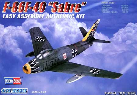 F-86-F-40 セイバー プラモデル (ホビーボス 1/72 エアクラフト プラモデル No.80259) 商品画像