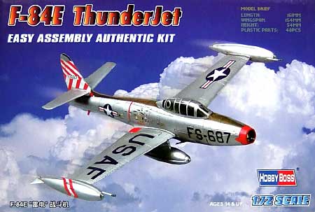 F-84E サンダージェット プラモデル (ホビーボス 1/72 エアクラフト プラモデル No.80246) 商品画像