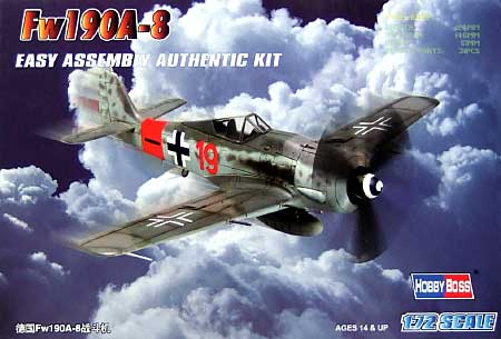 フォッケウルフ Fw190A-8 プラモデル (ホビーボス 1/72 エアクラフト シリーズ No.80244) 商品画像