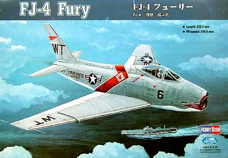 FJ-4 フューリー プラモデル (ホビーボス 1/48 エアクラフト プラモデル No.80312) 商品画像