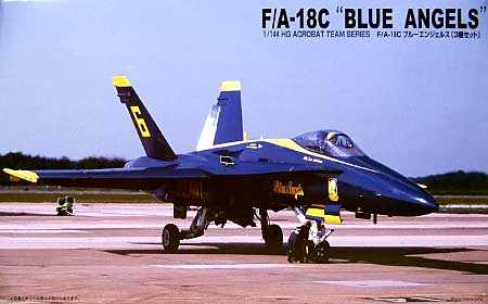 F/Ａ-18C ブルーエンジェルス (3機セット) プラモデル (マイクロエース 1/144 HG アクロバットチーム シリーズ No.003) 商品画像