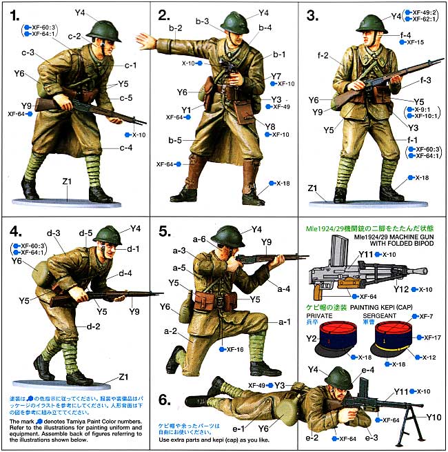 フランス歩兵セット プラモデル (タミヤ 1/35 ミリタリーミニチュアシリーズ No.288) 商品画像_1